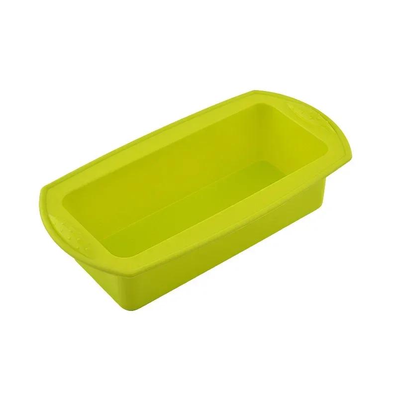 Long Square Baking Mold for Dishes, 11Inch Rectangular Silicone Bread Pan Mold Loaf Toast Bread Pans