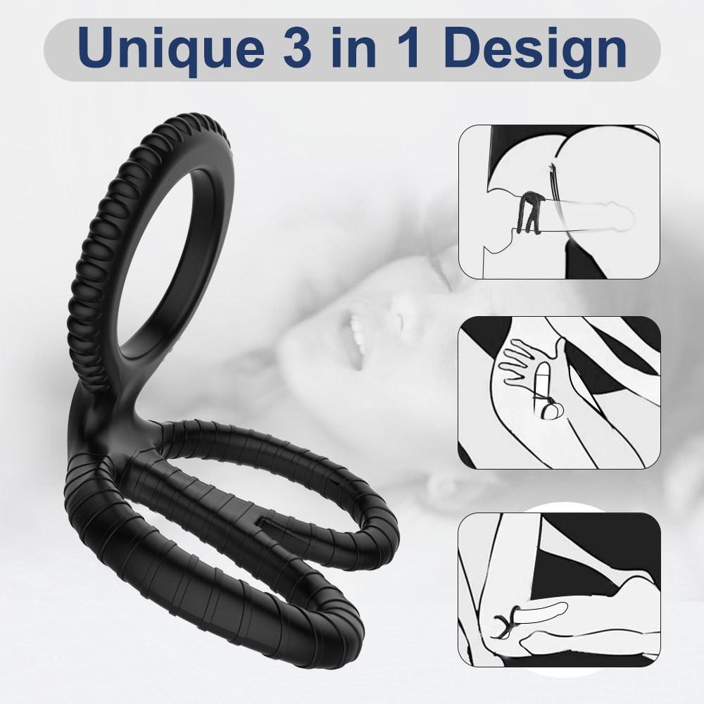 Silicone Penis Ring Scissors Semen Cock Ring Dick Erection Cock Ring Delay Ejaculation Men Sex Toys Adult Sex Products Joinjjtoy