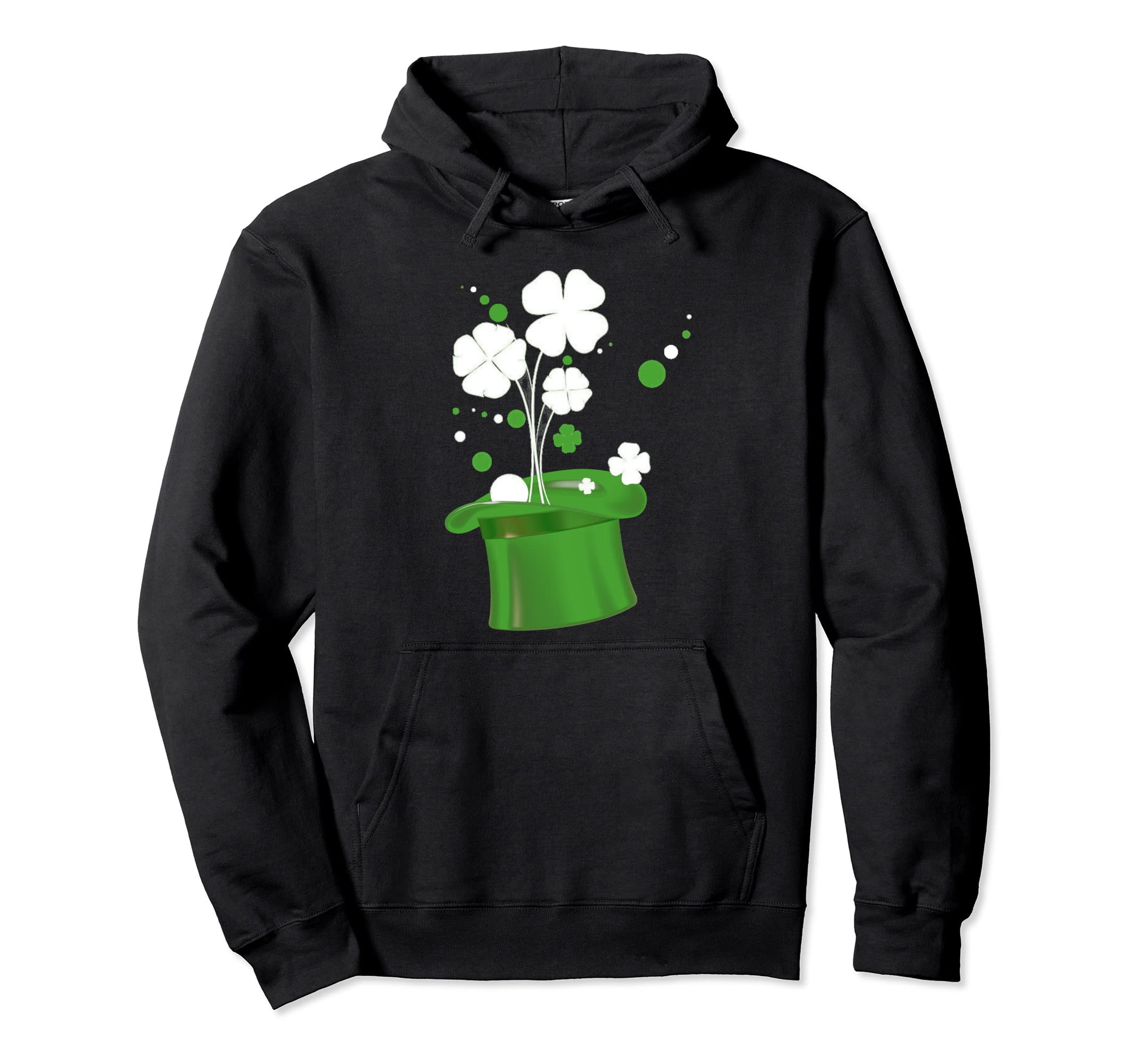 Irish Shamrock White Clover Hoodie