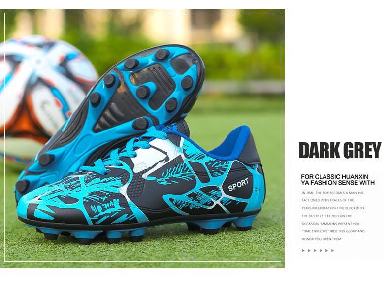 Plus Size Long Spike Youth Soccer Shoes for Outdoor Training