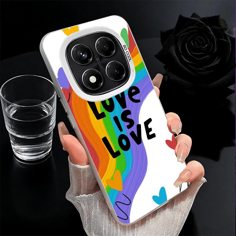 LGBT Rainbow Love Is Love Soft Phone Case for Xiaomi Redmi Note 13 14 15 Pro Plus 12S 12 11S 11 11T 10S 10 Shockproof Cover Back