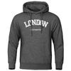 London Westminster Street Letter Printing Mans Clothing Fleece Soft Hoodie Autumn Oversize Hoodies Sports Hoodies