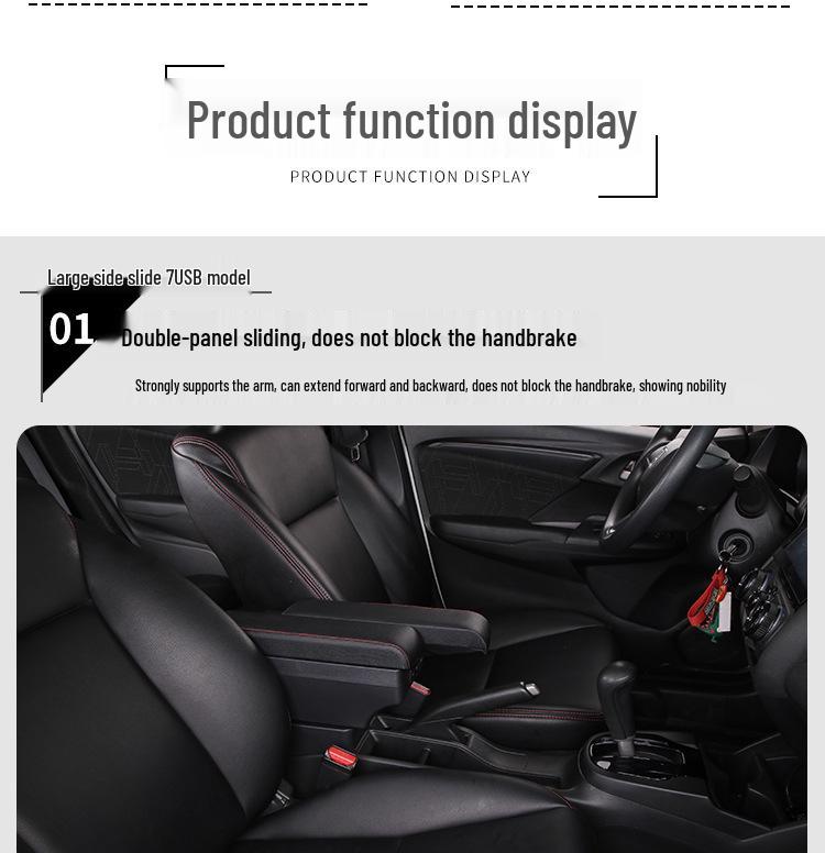 Mahindra E20 Plus Center Console Armrest Accessory