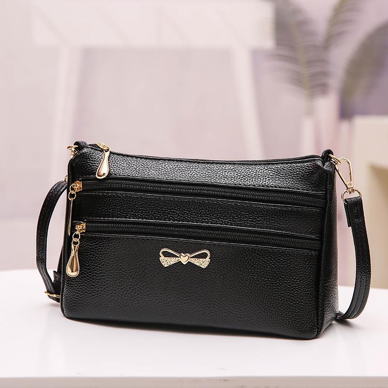 Bag women s summer crossbody shoulder women s bag women s mother shopping and running Jianghu lychee pattern women s bag crossbody bag чёрный
