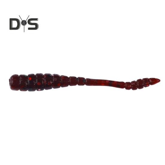 50 pezzi/set 4 cm/0,4 g esca morbida per vermi, esca per vermi a spirale bionica realistica, esca per vermi colorata, accessori per la pesca in acqua dolce e salata