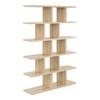 Modern Open Bookcase with Shelves on the Wall, Bookcase - No. 2 Modern Open Bookcase with Shelves on the Wall, Bookcase - No. 2 sonoma