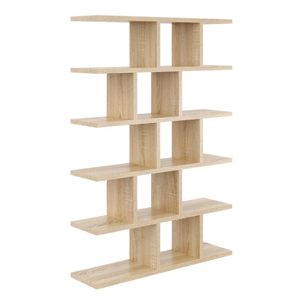Modern Open Bookcase with Shelves on the Wall, Bookcase - No. 2 Modern Open Bookcase with Shelves on the Wall, Bookcase - No. 2 sonoma