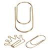 100Pcs Cute Planner Clips Innovative Design Anti Rust Electroplating Process Gold Paper Clips for Of