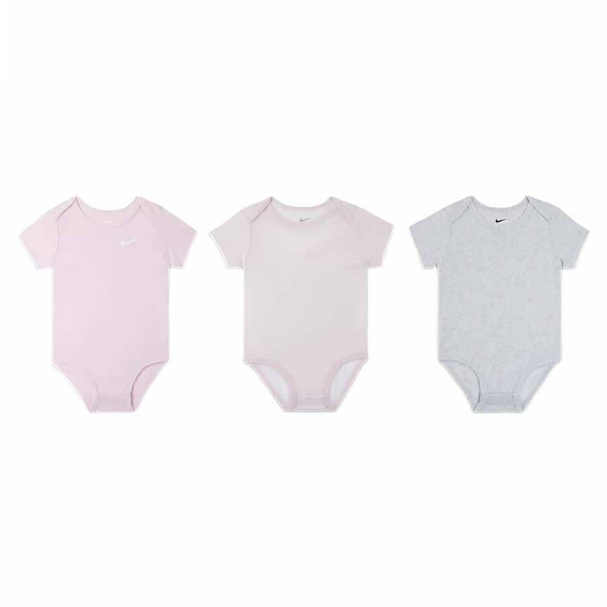 New Nike Crawlers 3 Pack Birch Heather Infant And Toddler HM4612-051