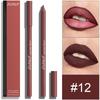 DUNUF 24-Color Waterproof Long-lasting Foam Lip Liner Set