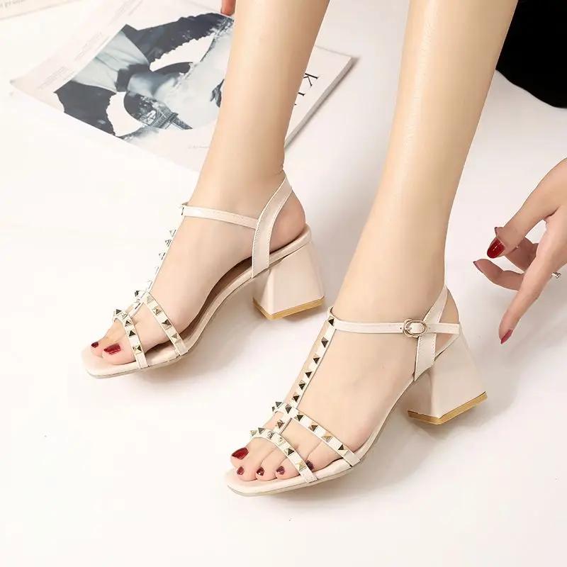 

Fashion Woman Shoes Open Toe Korea New Breathable Fashion Sandals For Women High Quality Wholesale Bulk And Low Price Summer 2024 Offers 39