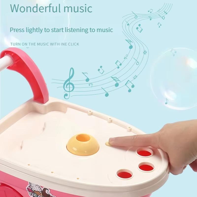 Popular Toy 3d Assembly Diy Mini Toy Ice Cream Candy Ice Cream Music Truck Puzzle Simulation Cart Kitchen Toy Set Birthday Gift