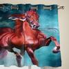 Piękny obraz konia Zasłony okienne do salonu Luksusowa dekoracja sypialni Zasłony Kuchenne zabiegi okienne Zasłony