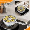 Egg Poacher Pan Stainless Steel Egg Steamer Kitchen Universal Induction Cooktop Egg Steamer Frying Pan for Breakfast Steamed Egg