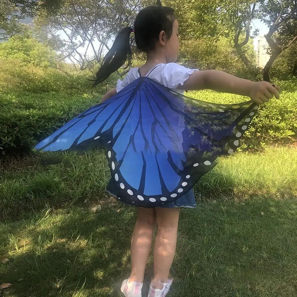 Kids Butterfly Costume Halloween Performance Mask Cloak Children's Butterfly Elf Angel Wings Christmas Stage Cosplay Costumes