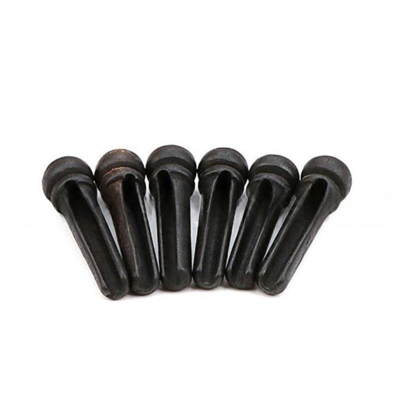 6Pcs Guitar Bridge String Studs Acoustic Guitar Bridge Pins String Peg Musical Instruments Replacement Parts Enduring