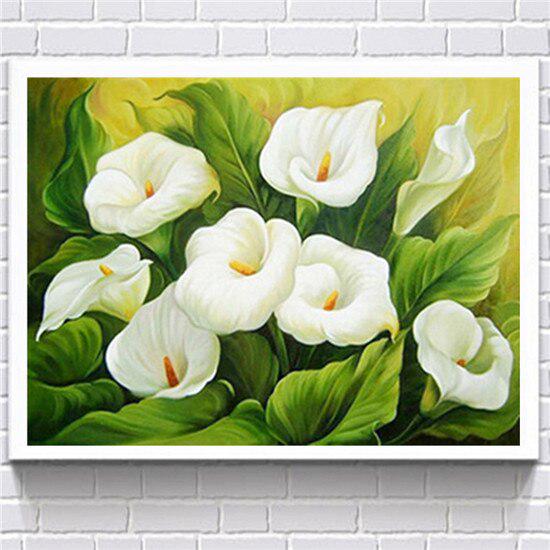 Diamant-Malerei, runde Diamant-Blume, 5D-Diamant-Stickerei, Kreuzstich-Gemälde-Aufkleber