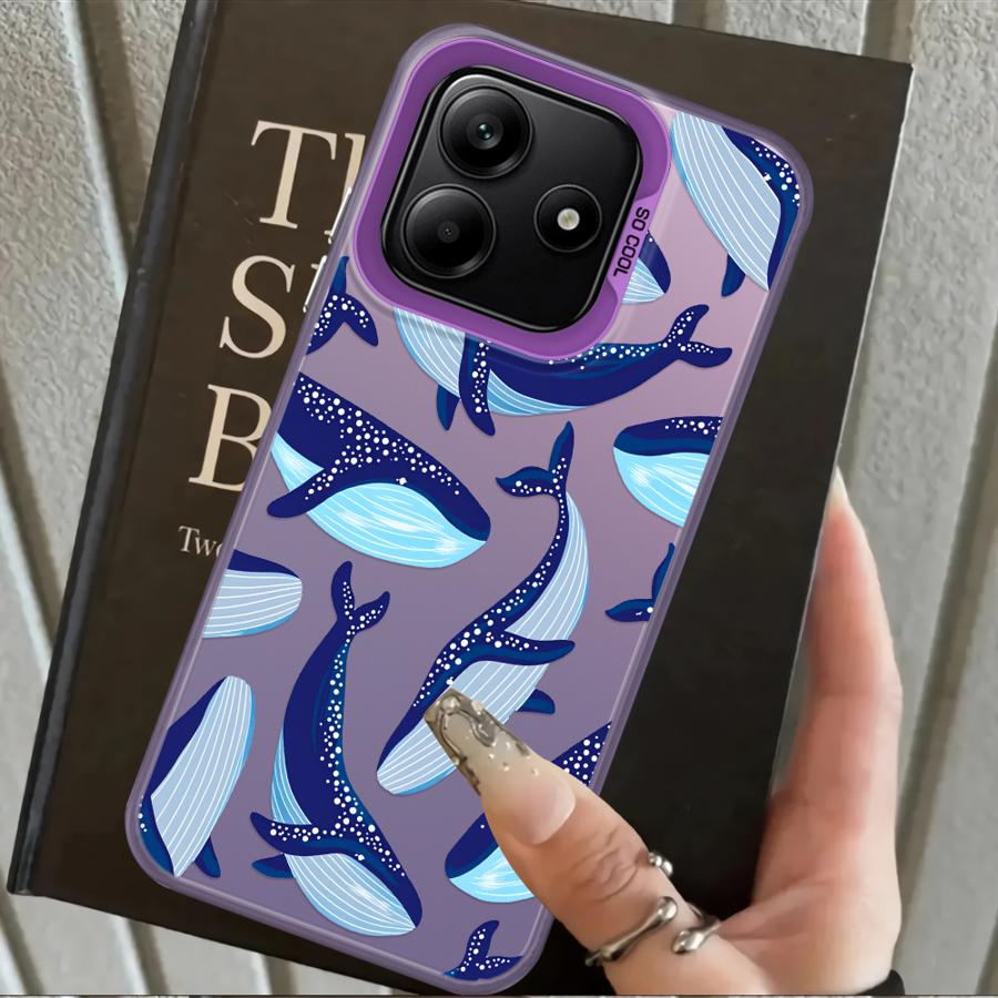 

Whale Case for Xiaomi Redmi Note 14 Note 13 Pro Plus 11s 12s 11 12 Pro Back Phone Cover Redmi Note 10 Pro