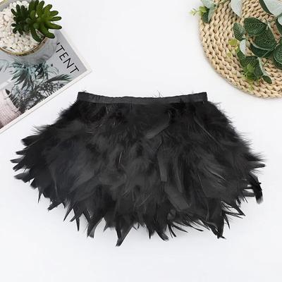 1Yards Turkey Feathers Trims For Sewing In Dress Needlework Crafts Material Carnival Decoration Wedding Accessories DIY On Tapes