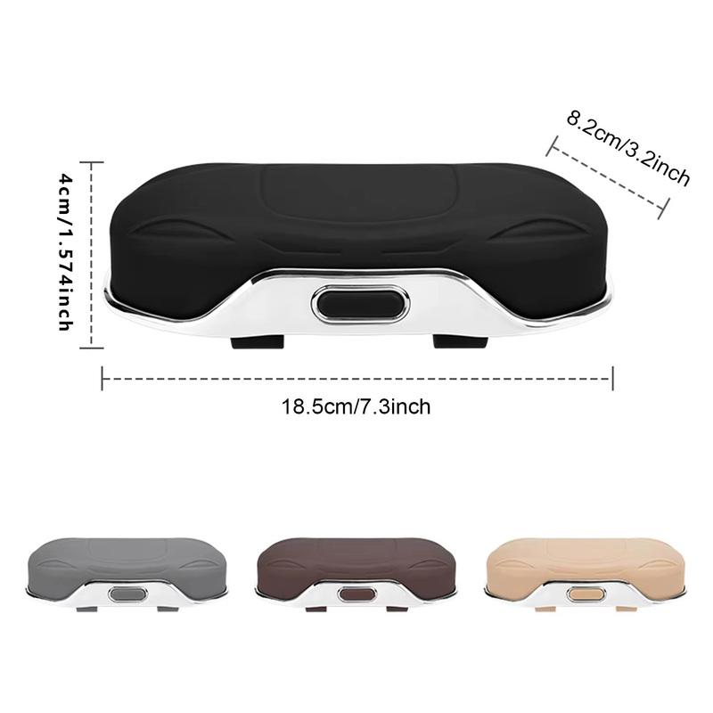 Car Sunglasses Holder Car Glasses Box Sun Visor ABS Storage Case Anti-Scratch Eyeglasses Protection Box Car Interior Accessories