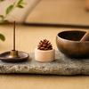 yangyizhi Wood Pinecone Passive Diffuser, Essential Oil Diffuser for Small Spaces, Aromatherapy Home Office Bedroom Car
