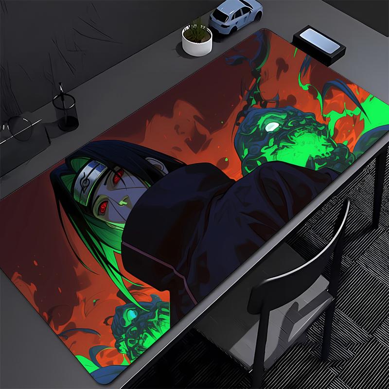 NARUTO Uchiha Itachi Mouse Pad big Computer Office Game Table Mat Rubber nonslip Gaming Keyboard coaster Long Desk Pad Mousepad