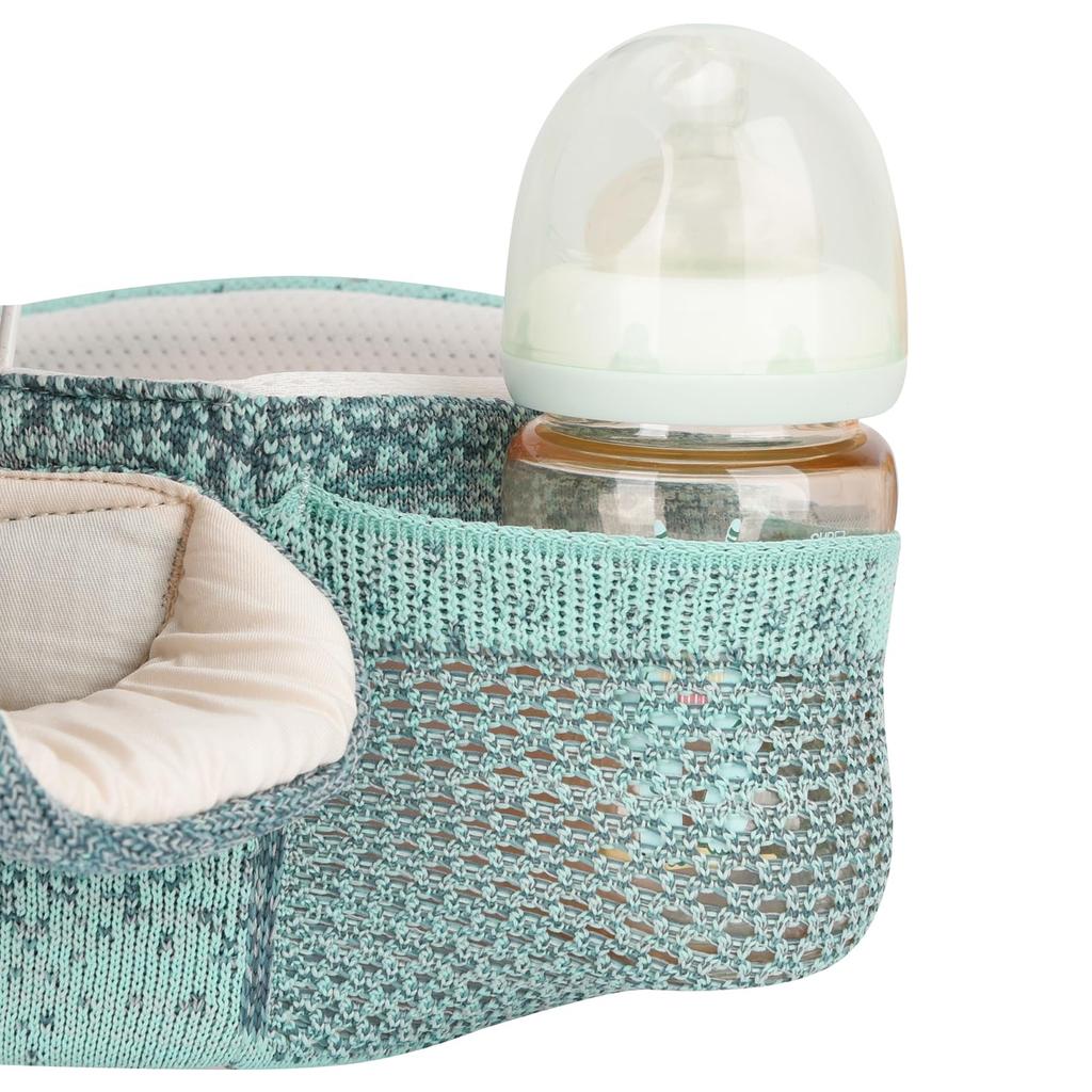 Bebamour Baby Baby Reduces Burden [Baby Amour] Carrier, Carrier, 3-way Ergonomic, Forward-facing, Face-to-face, Piggyback, (Green)