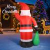 7.87FT LED Light Xmas Inflatable Santa Claus Gift Bag Toy Yard Party Decor Home Decor Supplies Ornaments Christmas Holiday Gift