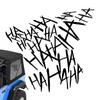 HAHAHA Motorcycle Helmet Sticker Funny Joker Car Window Decals Waterproof Car-Styling Vehicle Reflective Stickers Bumper Decals