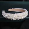 Large Pearl Headbands Baroque Women Hairbands Headwear Bridal Hair Hoop  Party