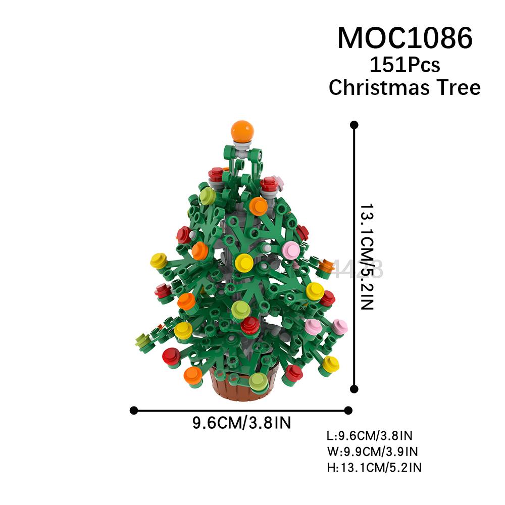 MOOXI Stadtfarm MOC Teile Figuren Bausteine Set Pflanze Baum Blatt Blume Gras Garten Modell Freunde Steine Spielzeug für Kinder