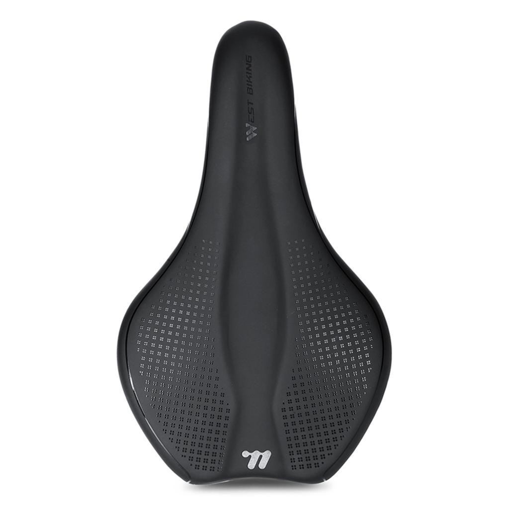 Sedlo na horské kolo Pohodlné sedlo z PU kůže s dutým designem, protiskluzové, odolné proti nárazům