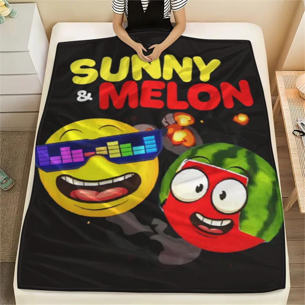 1 Stück sonniges und melonenfarbenes Flanelldecke, Hohe Qualität, Bequem für alle Jahreszeiten, Heimdekoration, Wärme und Komfort, Perfekt für Weihnachtsgeschenke185