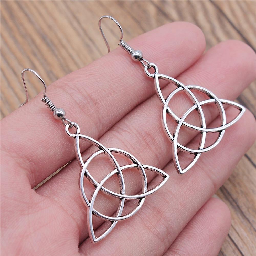 14 Styles New Fashion Amulet Triquetra Sign Earrings For Women Viking Dangle Earrings Cool Amulet Jewelry