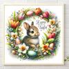 5D DIY Full Square Drill Diamond Painting Easter Wreath Kit Home Decor Art