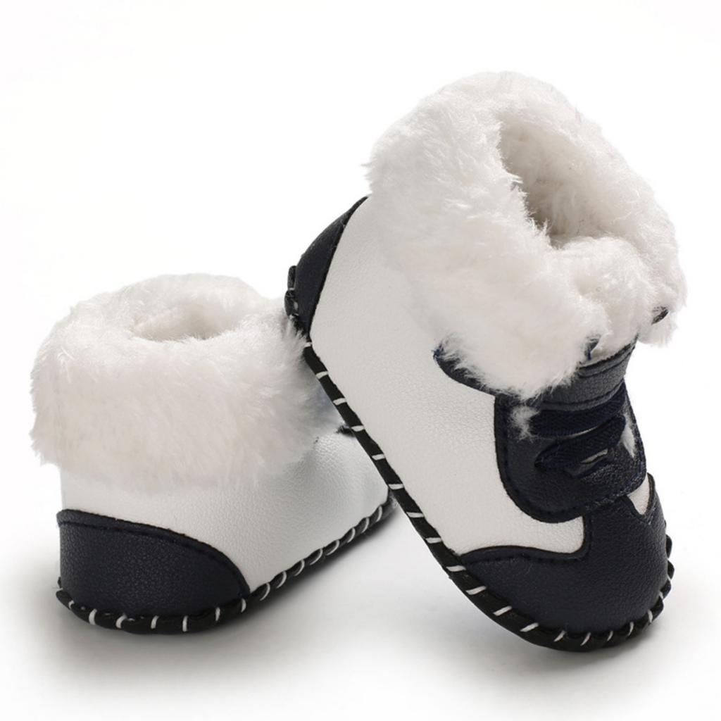 Baby Snow Boots for 0-12 Months Boys Girls Soft Lined Warm Winter Shoes