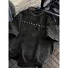 California Letter Print Summer Men'S Trendy Drop Shoulder High-Quality Thick Oversized Vintage Washed Pure Crew Neck T-Shirt Street Style Loose