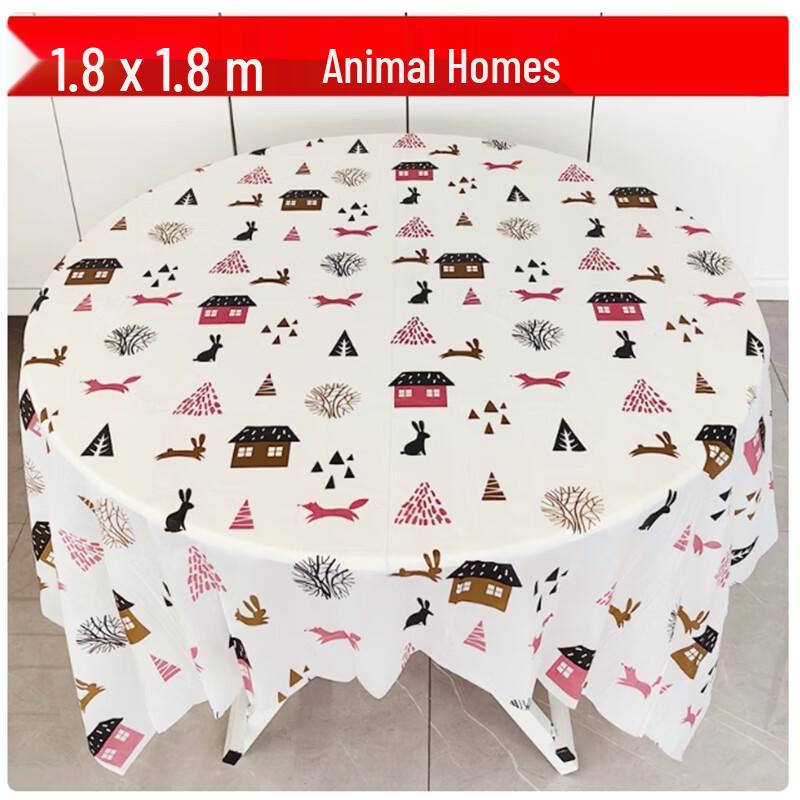 Sheng Bilai Animal Home Disposable Round Tablecloth