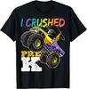 I Crushed Pre-K Monster Truck Graduation Cap Shirt Gift Boys T-Shirt
