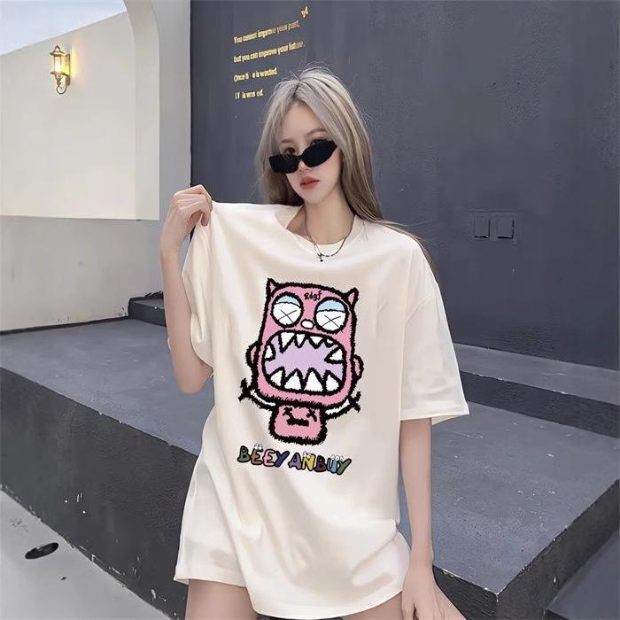

Women s Trendy Cotton Printed Short Sleeve T-Shirt XL