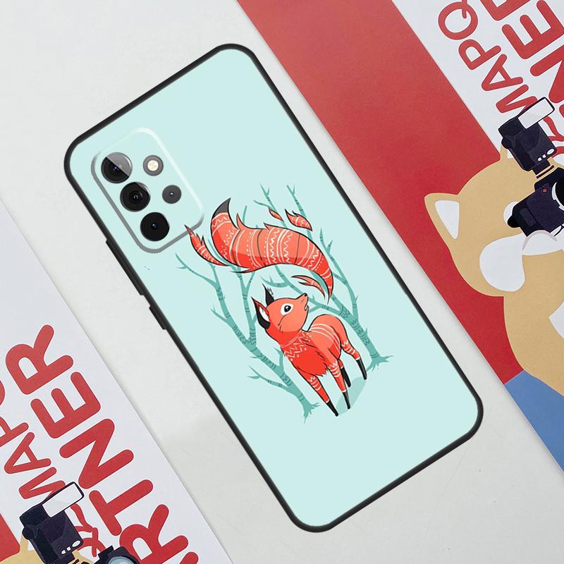 Winter Fox Foxes Case For Samsung Galaxy A53 A16 A26 A36 A56 A55 A35 A15 A52 A32 A12 A33 A13 A14 A34 A54 A17