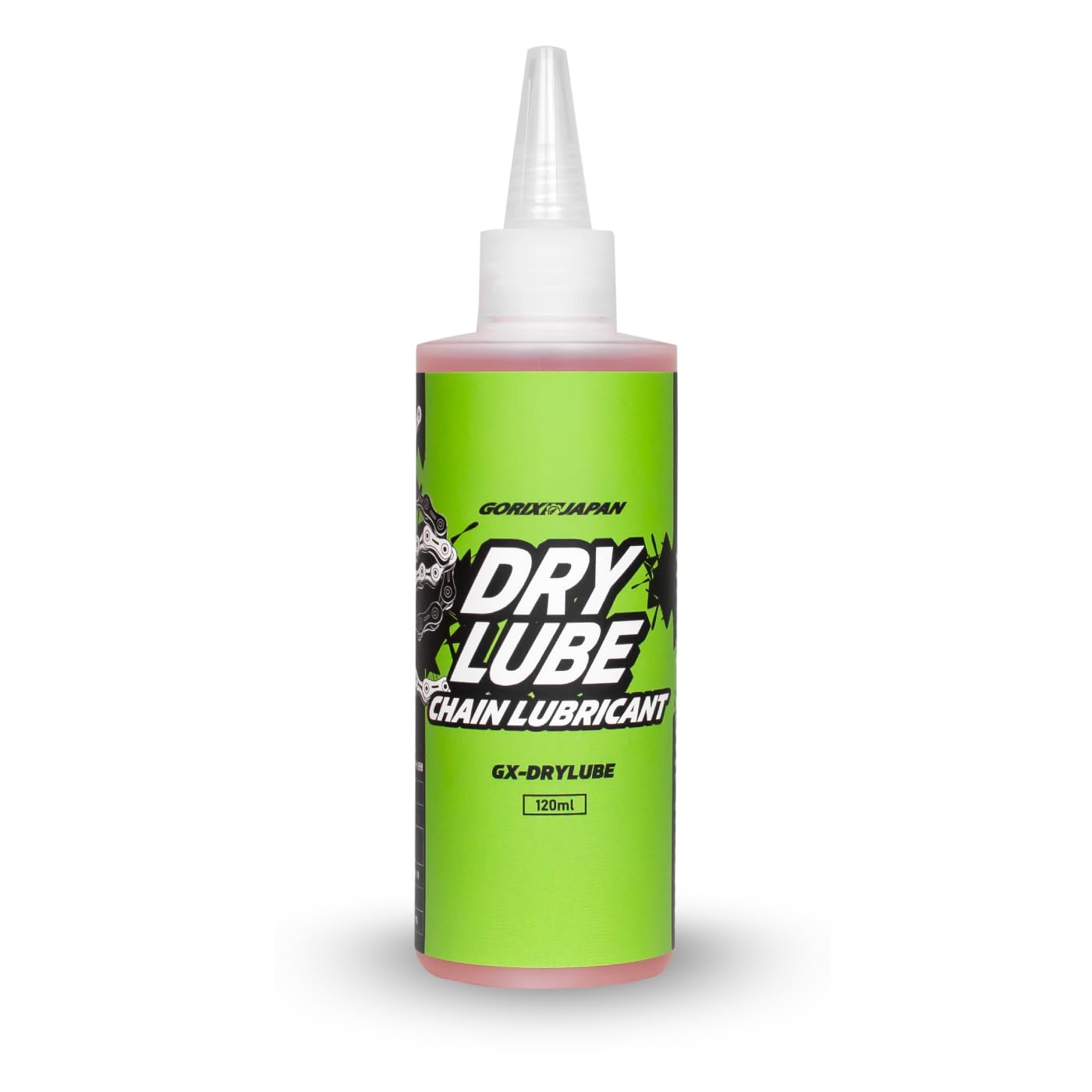 

GORIX Dry Chain Lube [120ml] for Bicycles, Road Bikes, and Electric Bicycles. Lubricates and prevents rust. (GX-DRYLUBE)