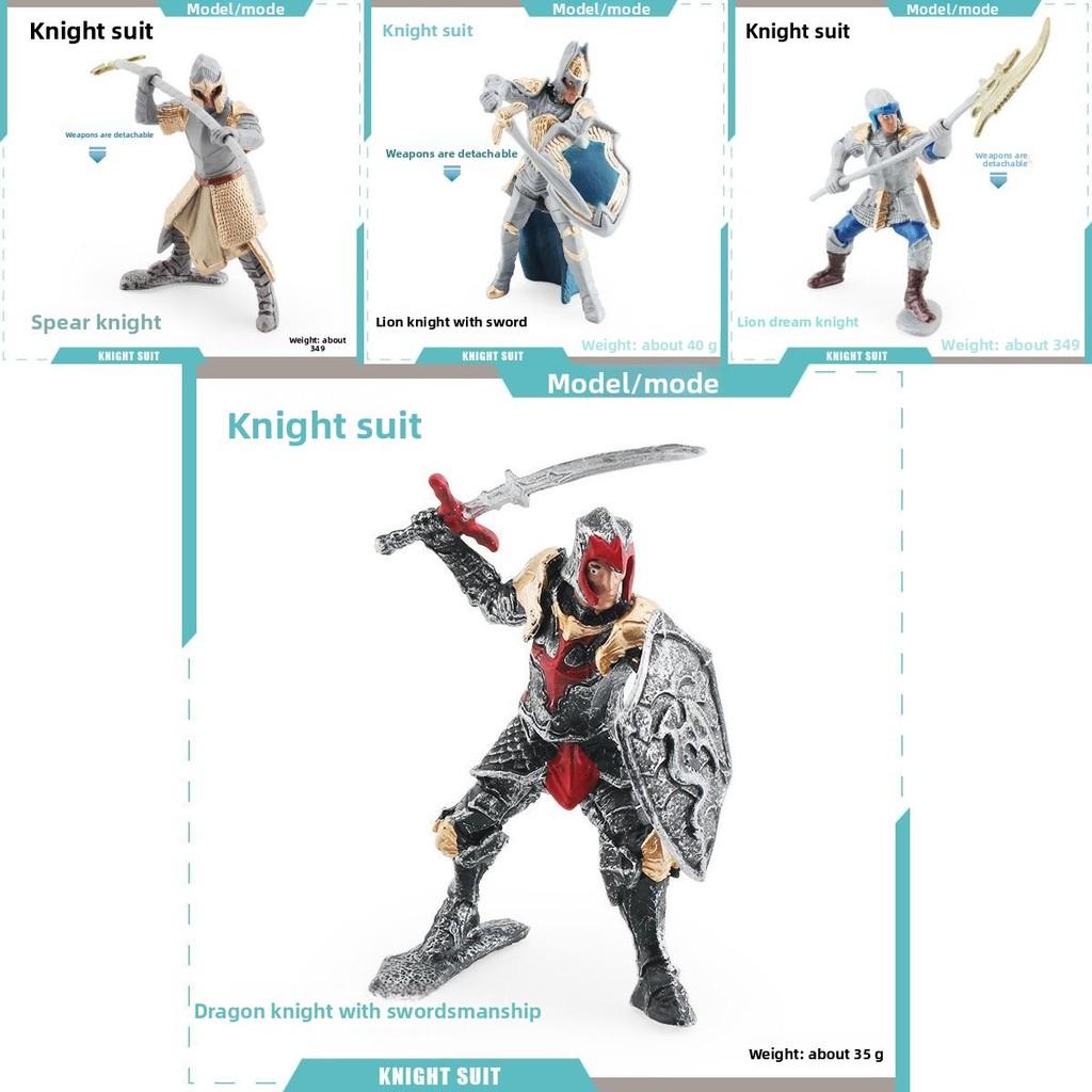 Simulated Western Mythical Knight Model Griffon Knight Spear Bow Ornament Dragon