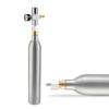 Bombola di CO2 da 0,6 L(vuoto) con Regolatore di CO2 Portatile, Kit Bombola di CO2 in Alluminio per Homebrewing per Birra Gassata, Acqua Frizzante Fai-da-Te