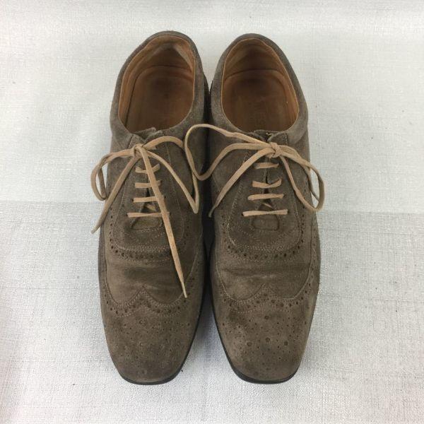 J.M.WESTON Size 7 25.5 Suede Shoes Wingtip Leather Vintage Men’s(USED)