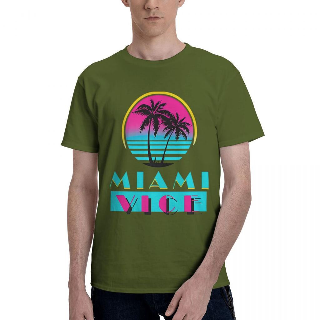 Miami Vice Kolekce 100% Bavlna Ležérní Prodyšné Pohodlné Oblečení Designové Oblečení Muži Pánské Oblečení