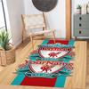 Liverpool Customizable Name Area Rug Perfect for Dining Room Game Room Playrooms Entryway Anti-slip Rug Decorate Offices Perfect Gift for Women/Men
