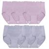 Applause Stylish Light Incontinence Panties for 20cc Urine Pink and Lavender 3-Pack Women's Lace-Lined Incontinence, (JP, Alphabet, L, L, Pink)