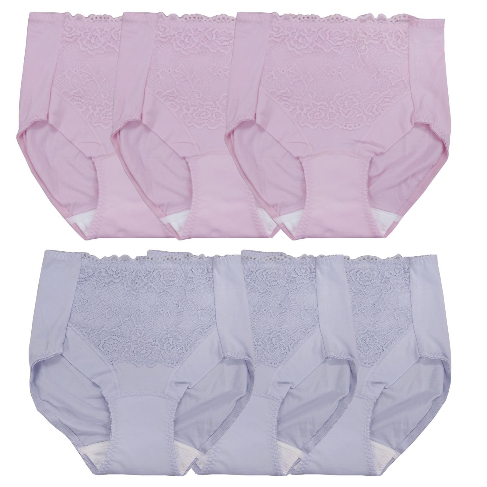 

Applause Stylish Light Incontinence Panties for 20cc Urine Pink and Lavender 3-Pack Women s Lace-Lined Incontinence, (JP, Alphabet, L, L, Pink)