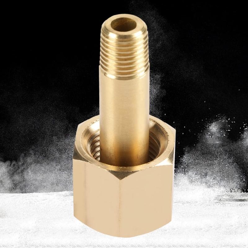 Brass Gas Valves Adapters Set With Gaskets And Threaded Nut For Carbon Dioxide Tanks Industrial Gas Cylinder Application
